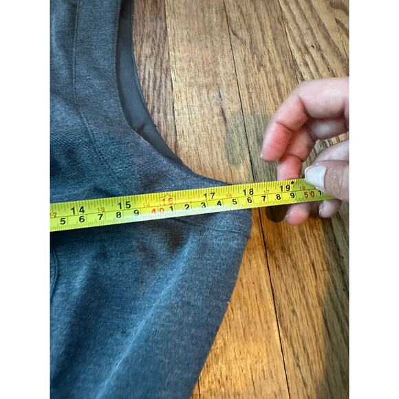 Ralph Lauren Cocktail Dress Women 12 Deep Gray Pleated Sleeveless Belted - Picture 4 of 5